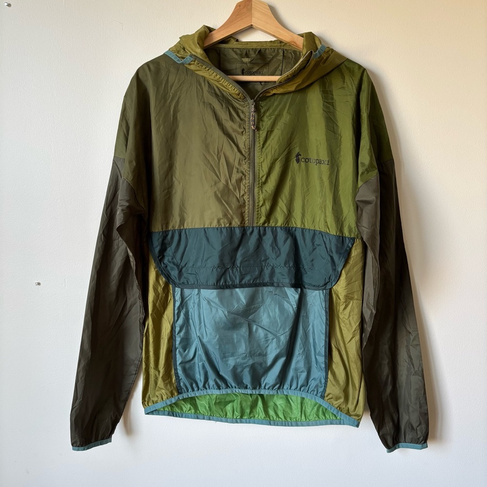 Cotopaxi Colorblock Pullover Jacket In Olive, Tea… - image 1